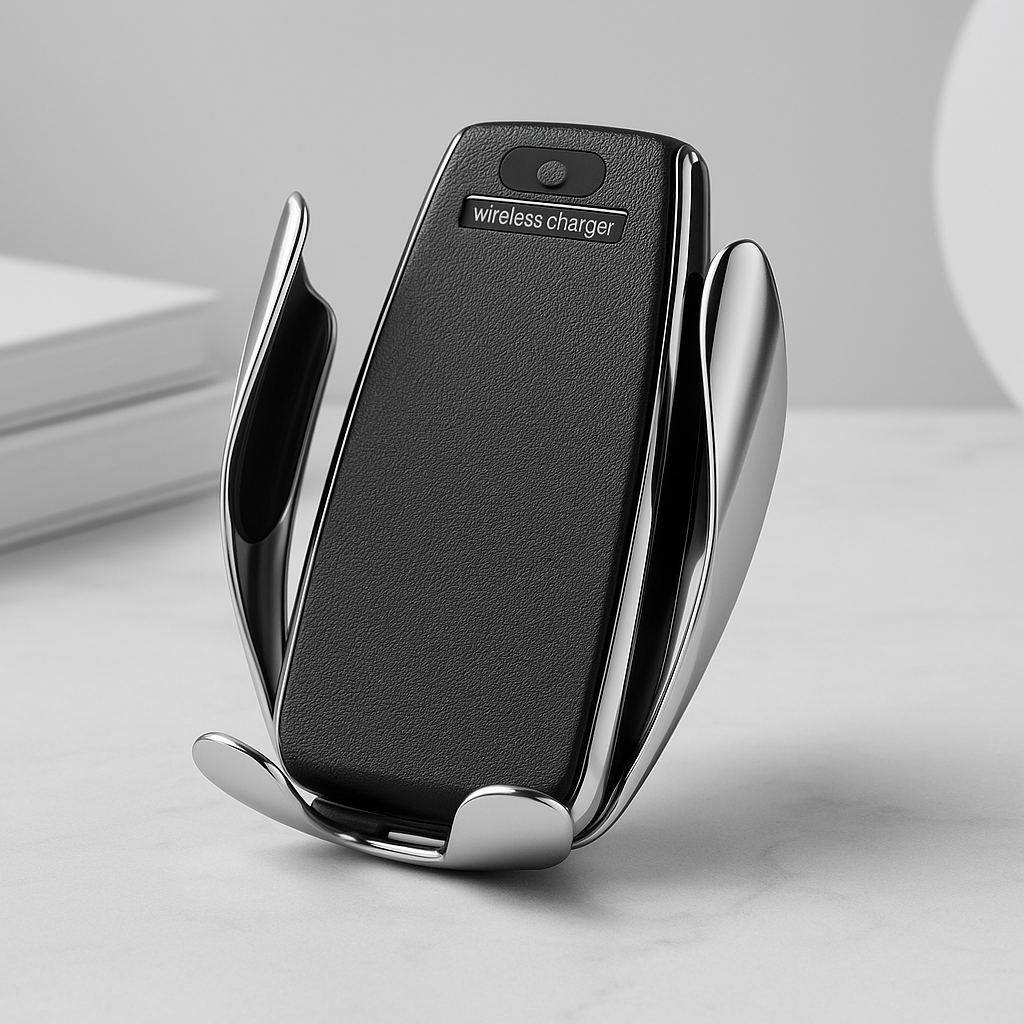 Fast Wireless Car Charger with Auto-Clamp Gadget-3