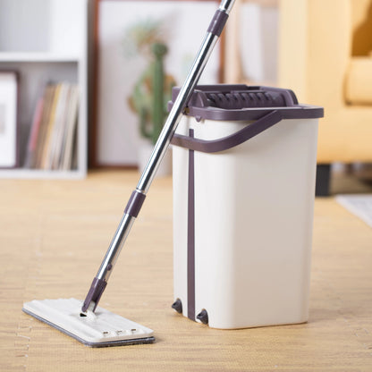 Hands-Free Flat Mop & Bucket Set Home Essentials-5