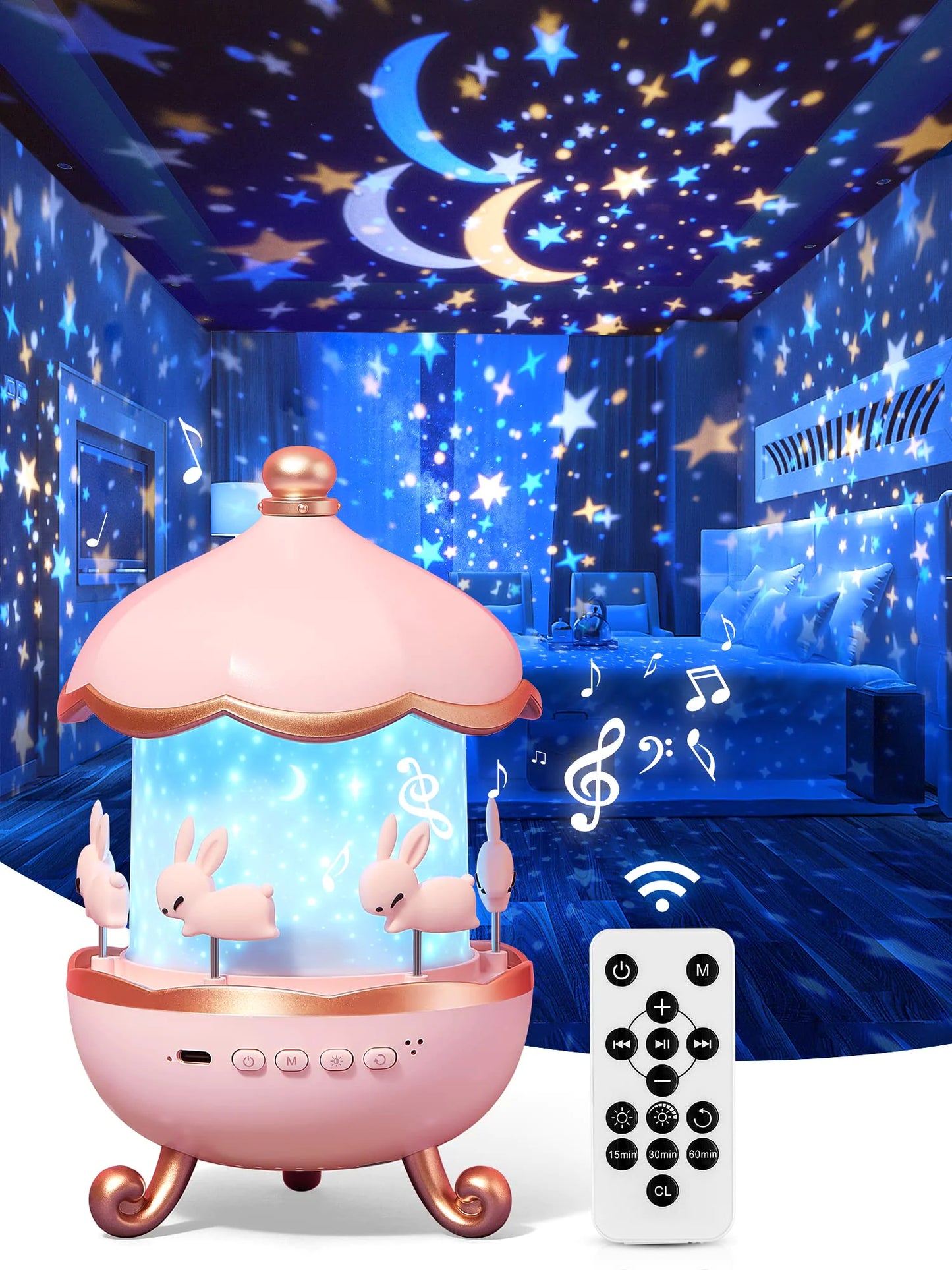 Kids Night Light Projector - Dreamland Companion